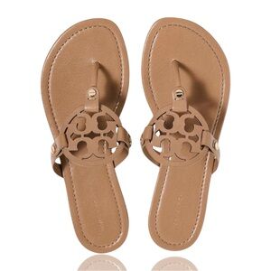 Tory Burch Women's Miller Thong
Sandals, Tan, 8-1/2 Medium US